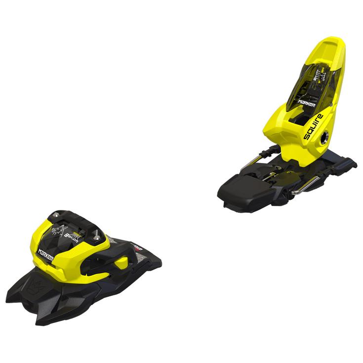Marker Fijaciones esquí Squire 11 90mm Black Yellow Presentación