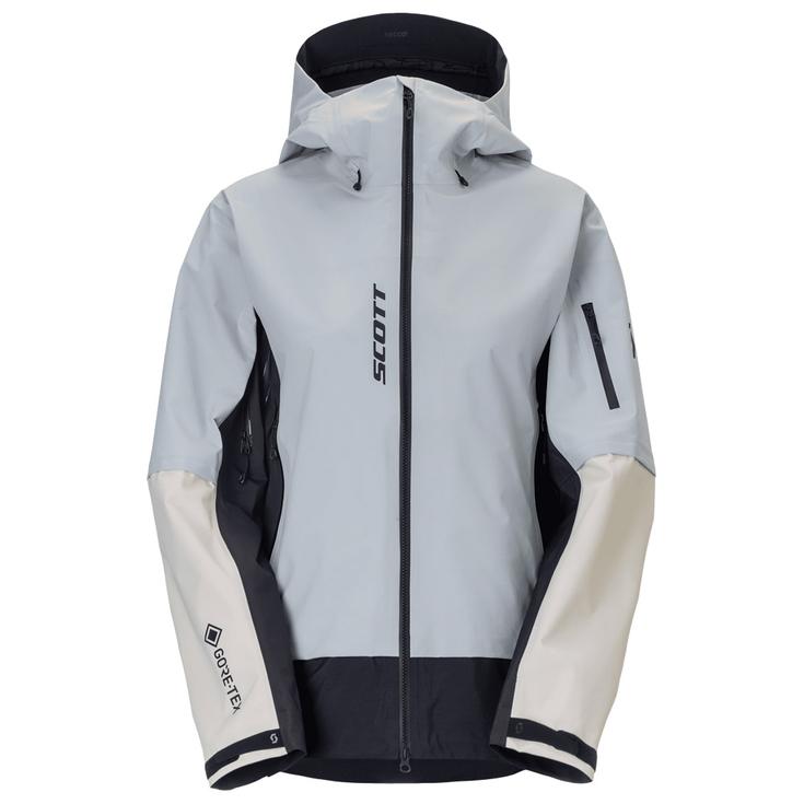 Scott Skijacke W's Explorair Gtx 3L Mist Blue Latte Beige Präsentation