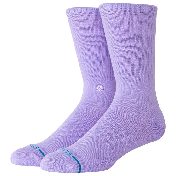 Stance Socks Icon Crew Socks Neon Purple Overview
