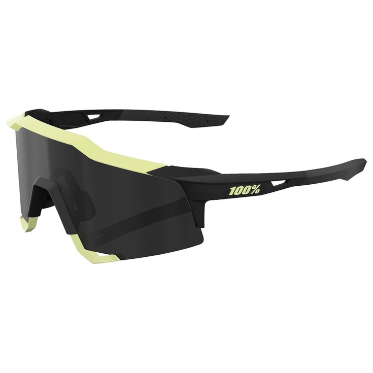 100% Sonnenbrille Speedcraft Soft Tact Glow Black Mirror Lens Präsentation