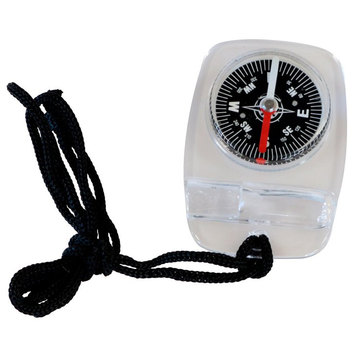 SOL Compass Whistle Compass White Black Overview