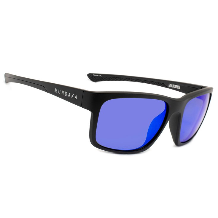 Mundaka Optic Sunglasses Gladiator Matte Black Smoke Blue Revo Polarized Overview