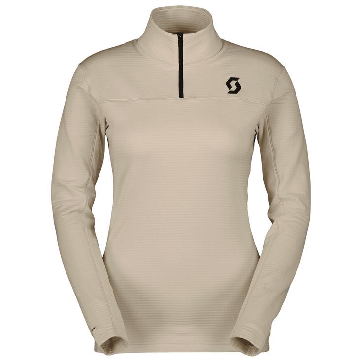 Scott Fleece Pullover W's Defined Light Dust White Voorstelling