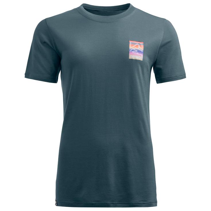 Ortovox Wander-T-Shirt 140 Cool Mtn Gradient Tee Shirt W Dark Arctic Grey Präsentation