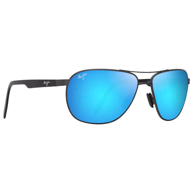 Maui Jim Sunglasses Castles Ruthenium Fonce Mat Noir Bleu Hawai Mineral Superthin Summer 2025 Glisshop
