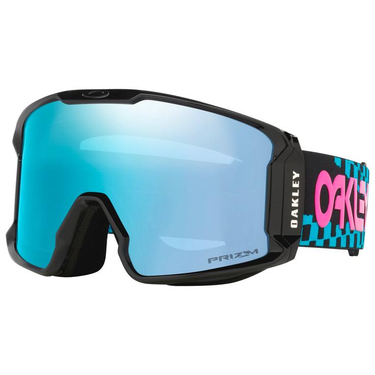 Oakley Maschera Line Miner L Chex Black Prizm Sapphire Iridium Presentazione