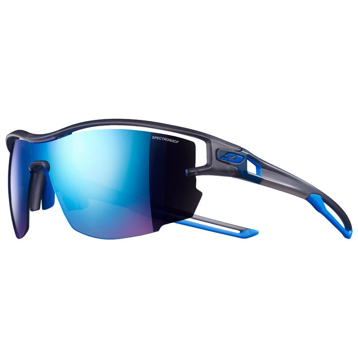 Julbo Brillen noordse ski Aero Gris Translucide Spectron 3 Cf Flash Bleu Voorstelling