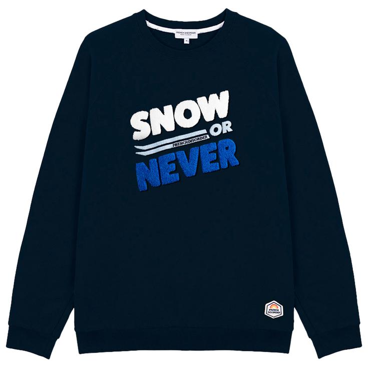 French Disorder Sweatshirt Clyde Warmy Snow Or Never Navy Overview