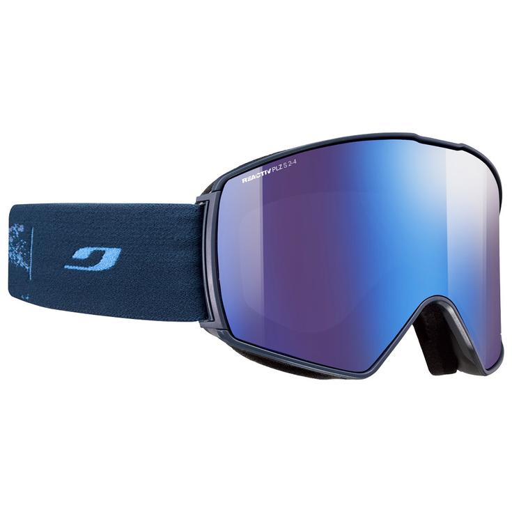 Julbo Masque de Ski Launcher Bleu Foncé Reactiv 2-4 Polarized Présentation