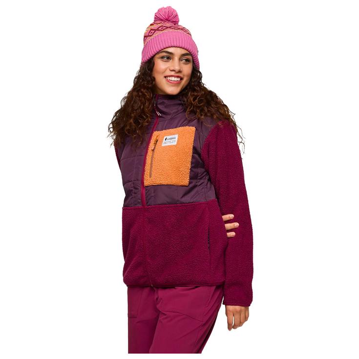Cotopaxi Polar Trico Hybrid Hooded Jacket W Blackberry And Jam Presentación
