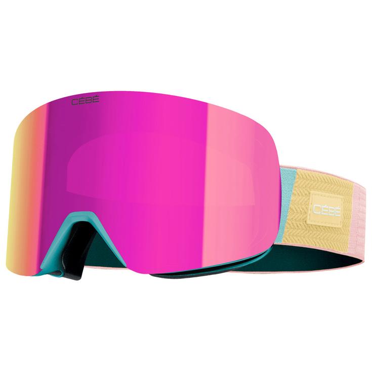 Cebe Skibrille Striker 2 Sm Heritage Green Pastel Dark Grey Revo Flash Pink Präsentation
