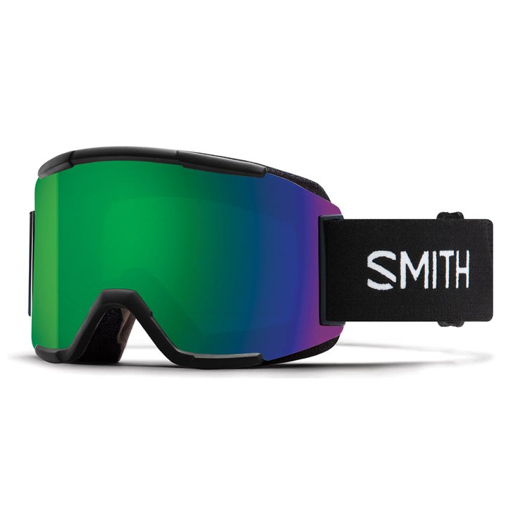 Smith Skibrillen Squad Black ChromaPop Sun Green Mirror + Yellow Voorstelling