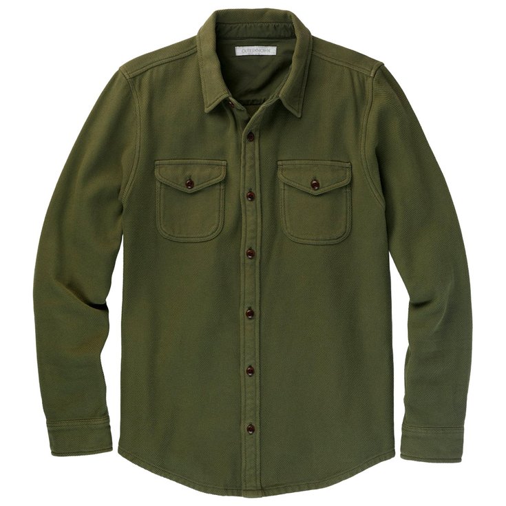 Outerknown Shirt Chroma Blanket Shirt Olive Night Overview